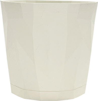 9 Inch Folie Planter White - 24 per case - Decorative Planters